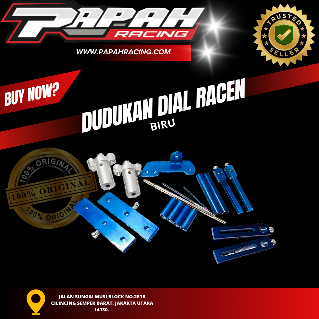 Dudukan Dial Racen Biru